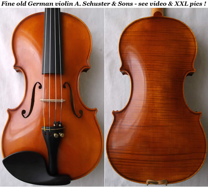 violin Anton schuster and Sons