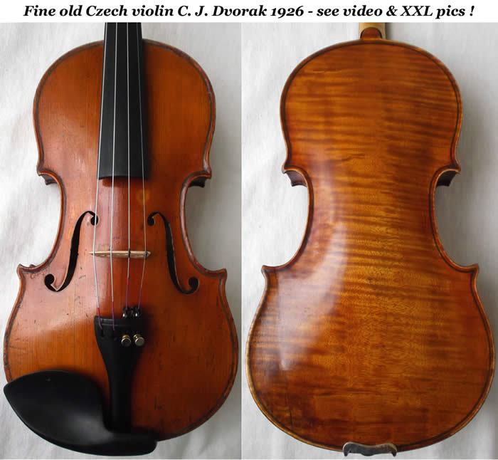  Czech master violin - Carolus Joseph Dvorak 1926.