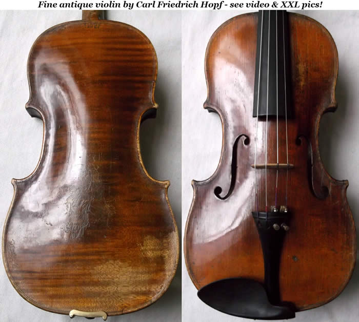 Carl Friedrich Hopf violin