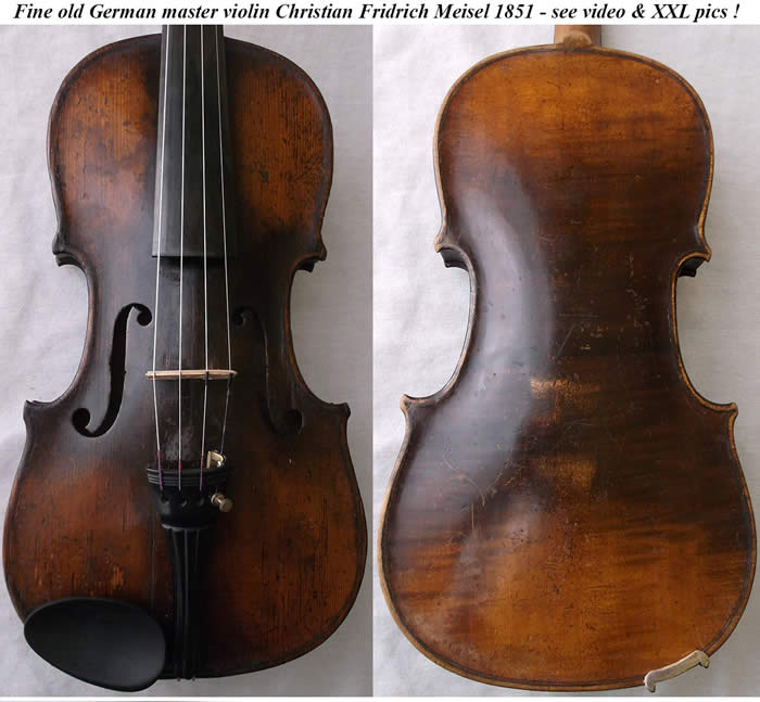 christian fridrich meisel violin